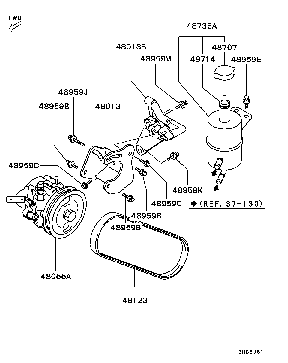 Mitsubishi MD300587 - Cinghia Poly-V autozon.pro