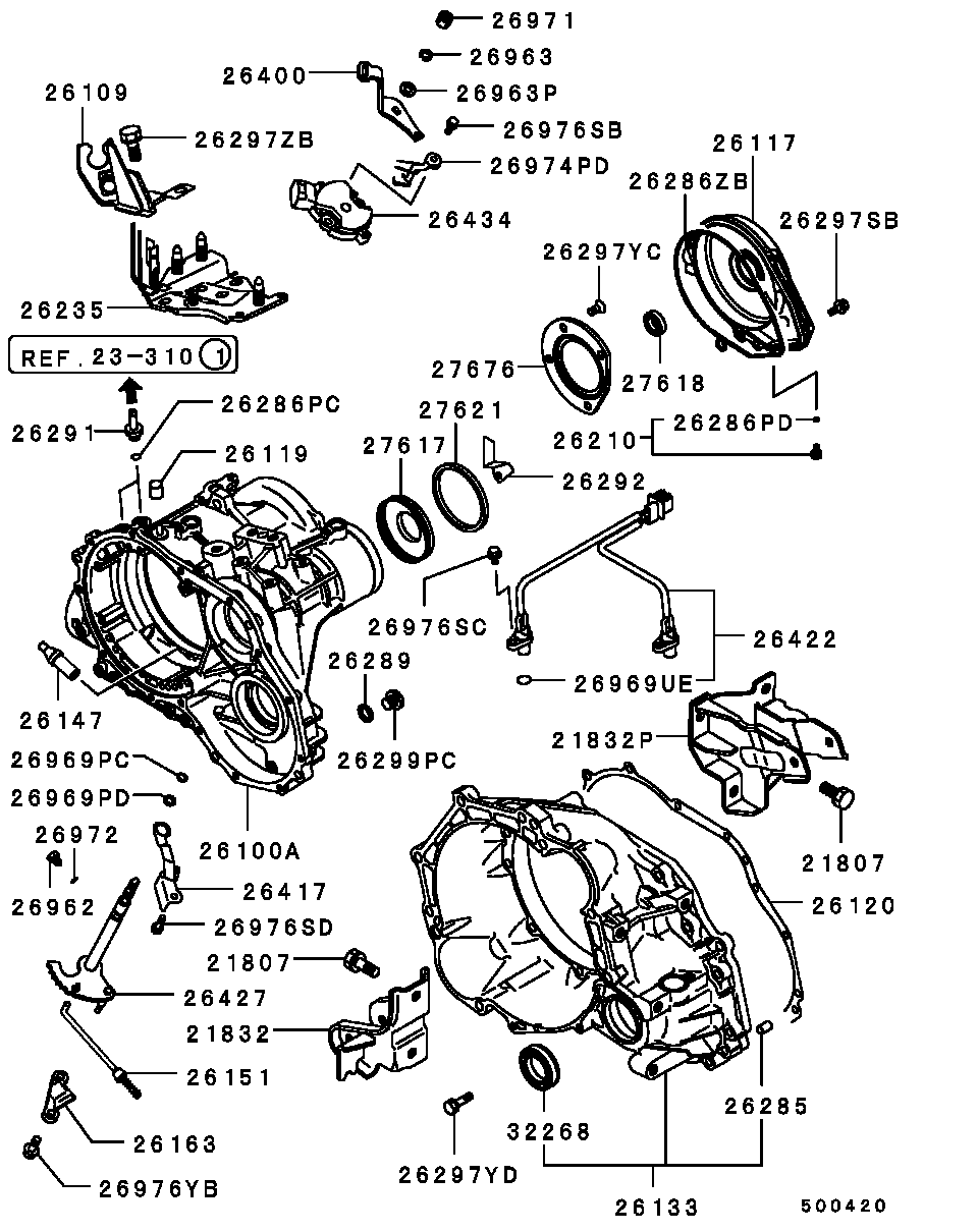 Mitsubishi MF660032 - Guarnizione autozon.pro