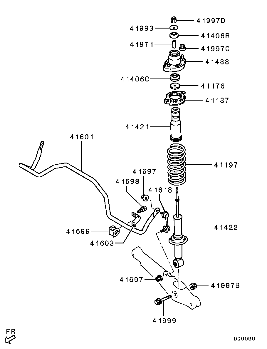 Volvo 9076A001 - Supporto ammortizzatore a molla autozon.pro