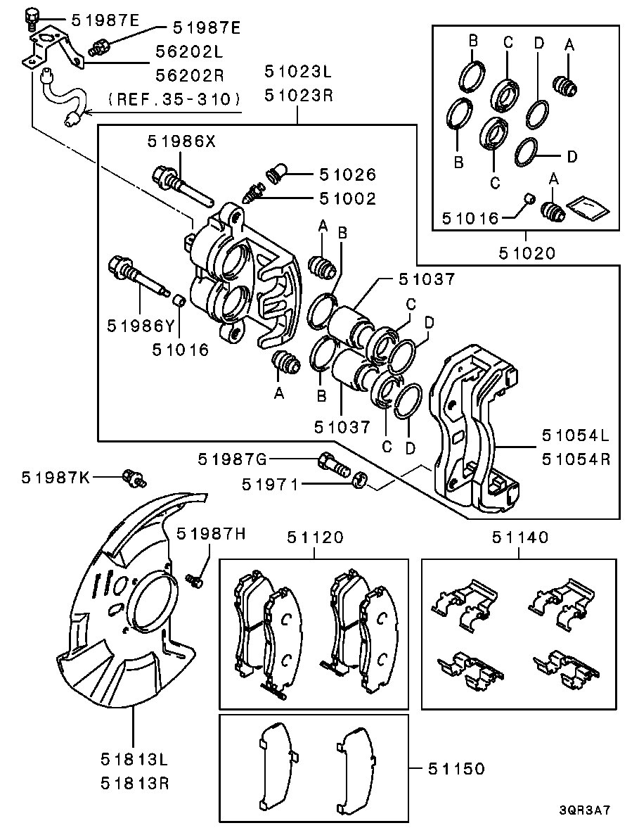 Mitsubishi MB858406 - Pinza freno autozon.pro