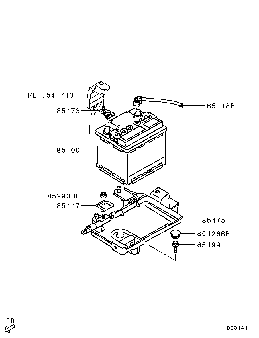 Mitsubishi MN148848 - Batteria avviamento autozon.pro