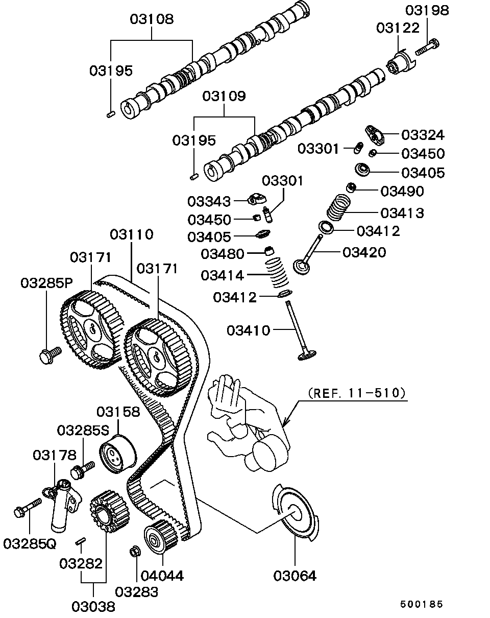 Mitsubishi MD331076 - Cinghia dentata autozon.pro