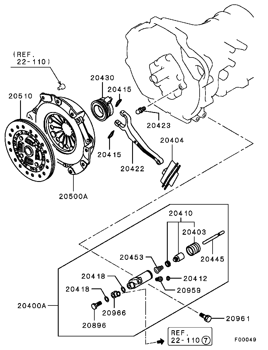 Mitsubishi MR195689 - Reggispinta distacco frizione autozon.pro