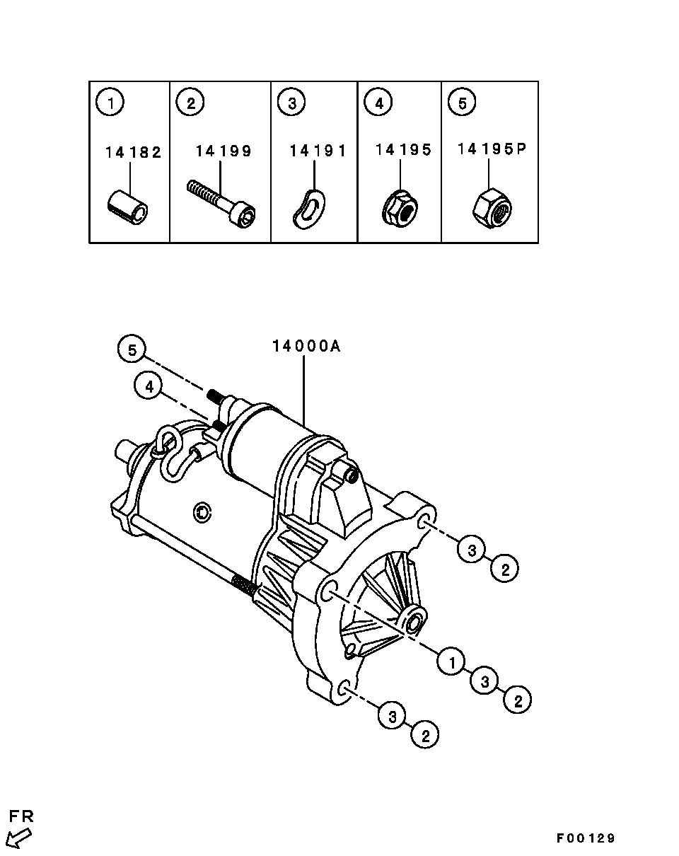 Mitsubishi 1810A101 - Motorino d'avviamento autozon.pro