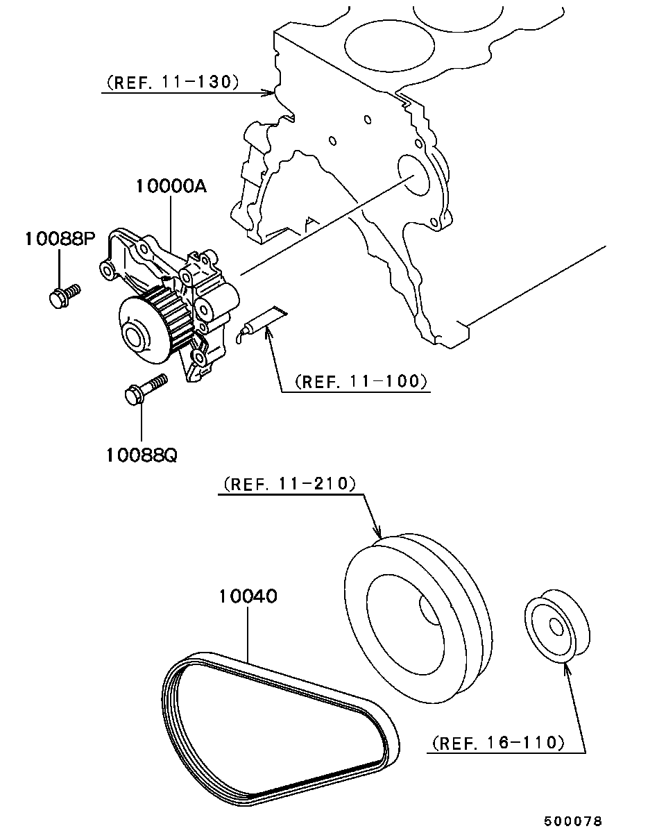 Proton MD306414 - Pompa acqua autozon.pro