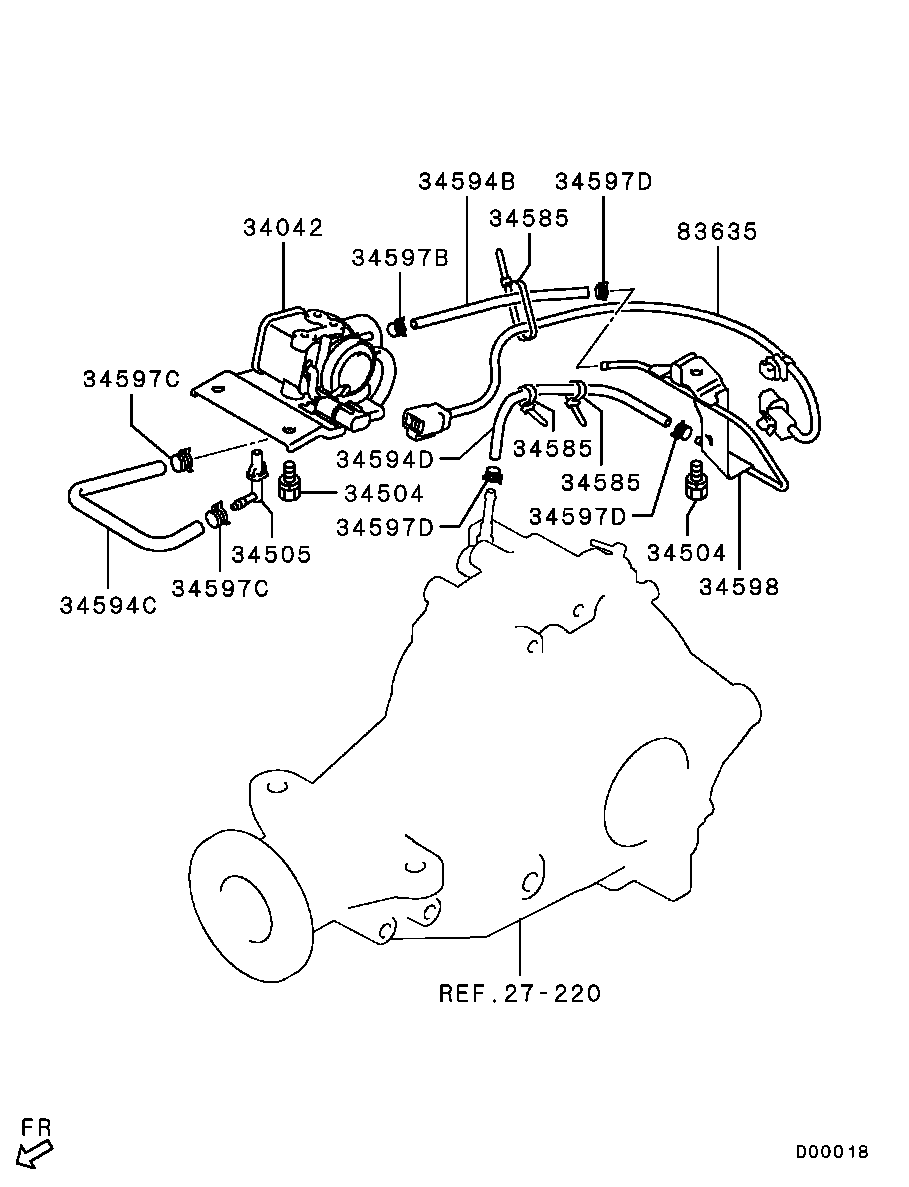 Mitsubishi MS660161 - Impianto gas scarico autozon.pro