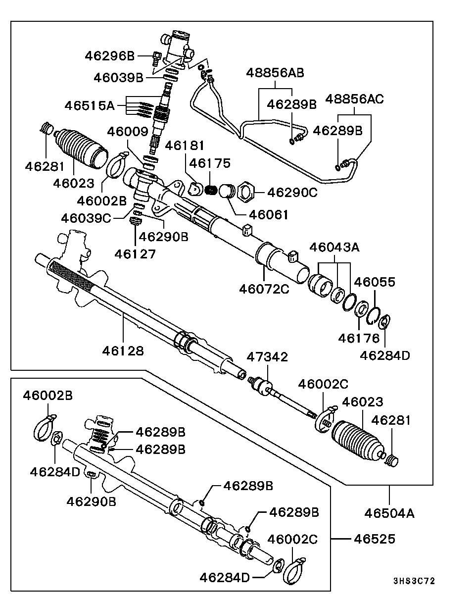 Mitsubishi MB501711 - Kit soffietto, Sterzo autozon.pro