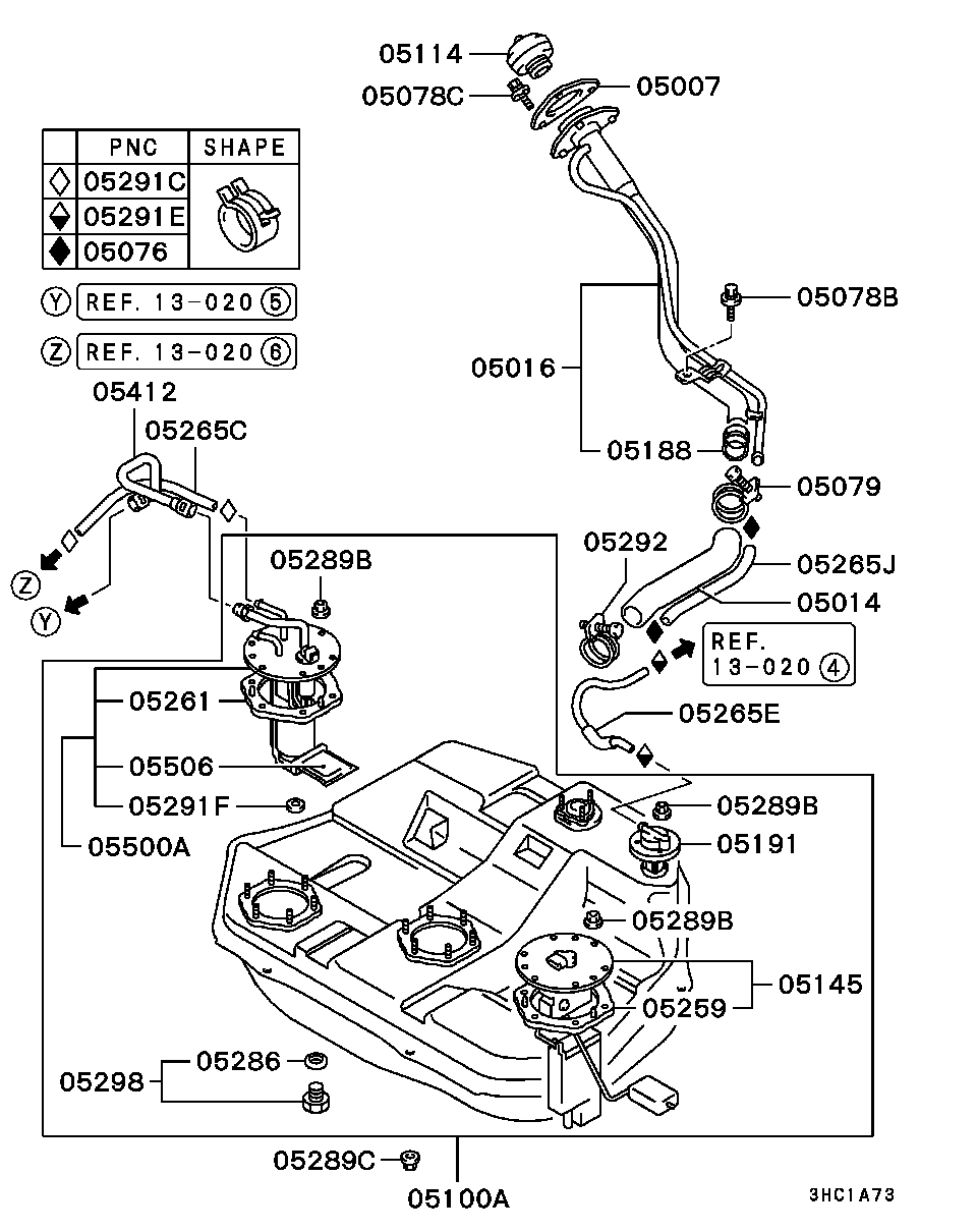 Mitsubishi MR204495 - Filtro, Gruppo alimentazione carburante autozon.pro