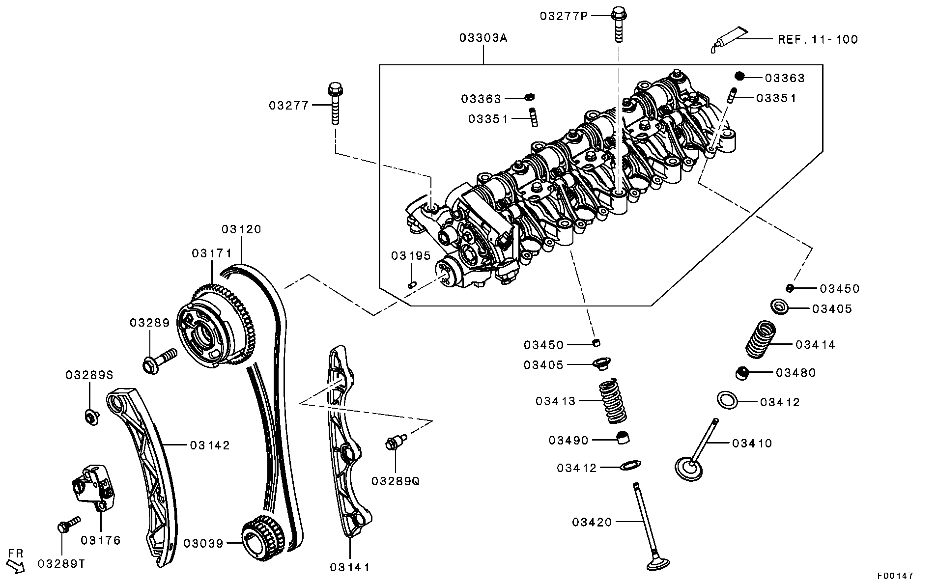 Mitsubishi MD307341 - Anello tenuta, Stelo valvola autozon.pro