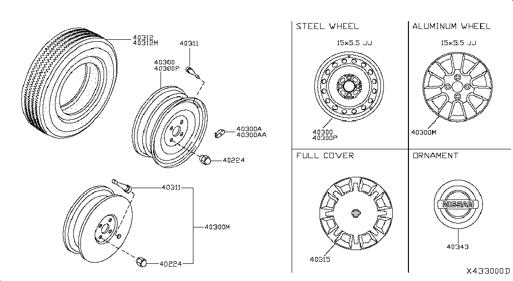 NISSAN 40224-ZE73A - Dado ruota autozon.pro