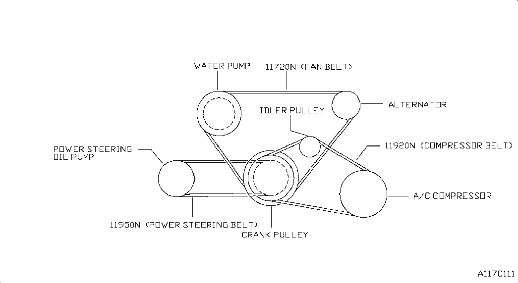 NISSAN 02117 90523 - Cinghia trapezoidale autozon.pro