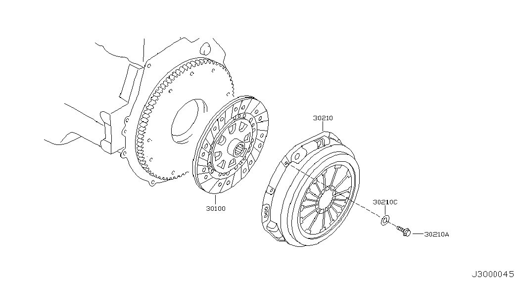 NISSAN 30210-8H305 - Spingidisco frizione autozon.pro