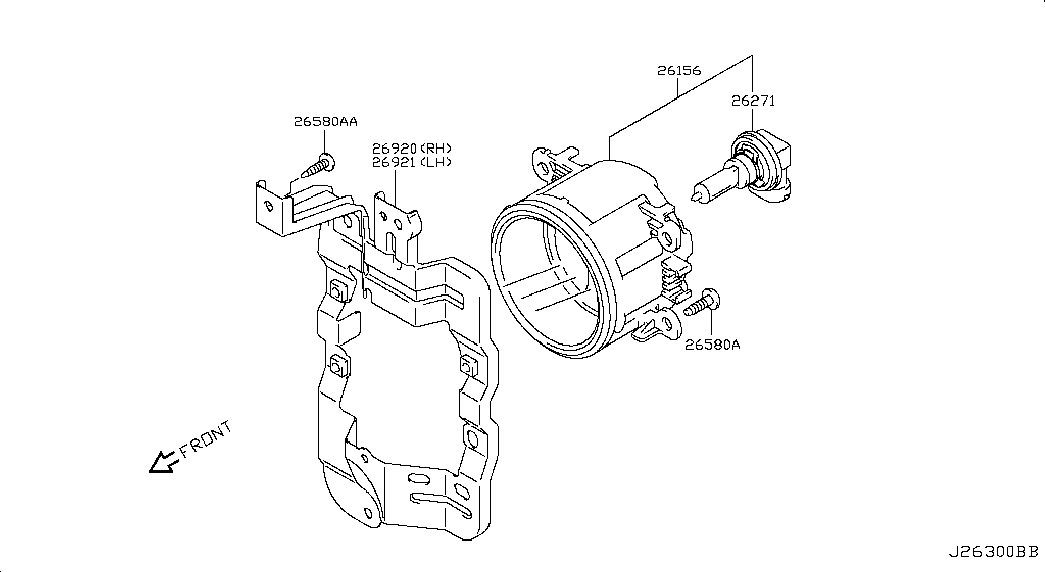 NISSAN 262714A00B - BULB autozon.pro