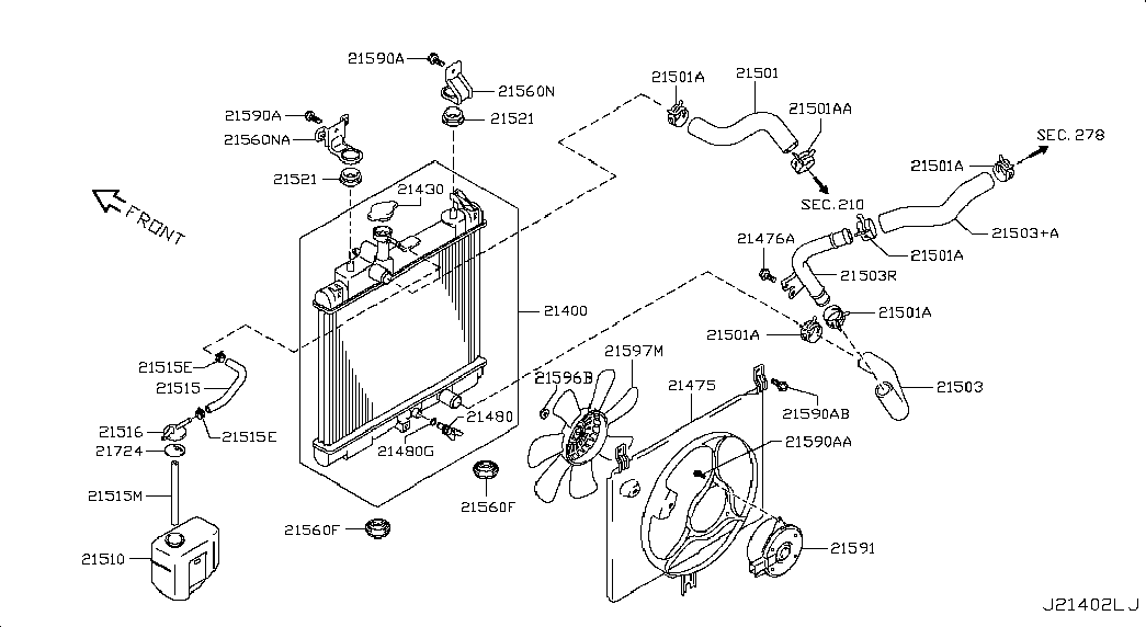 NISSAN 21430-4A0A0 - Tappo, radiatore autozon.pro