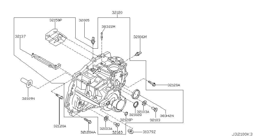 NISSAN 38342AW602 - Anello tenuta, Differenziale autozon.pro