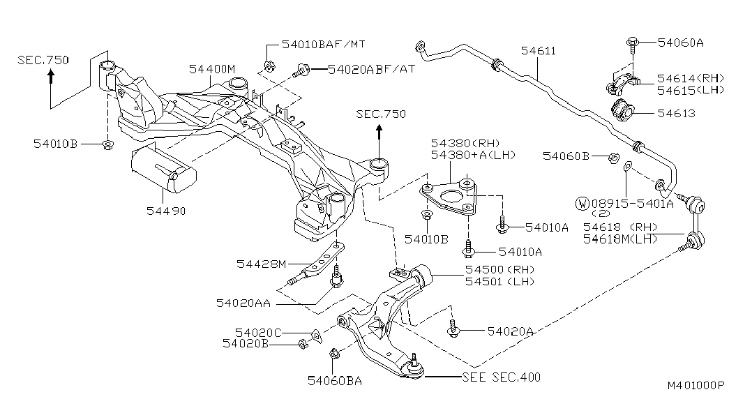 NISSAN 54618-BU70A - Asta / Puntone, Stabilizzatore autozon.pro