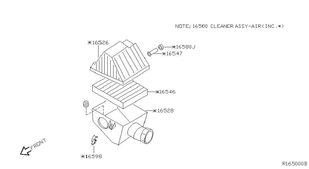 Subaru 16546V0110 - Filtro aria autozon.pro