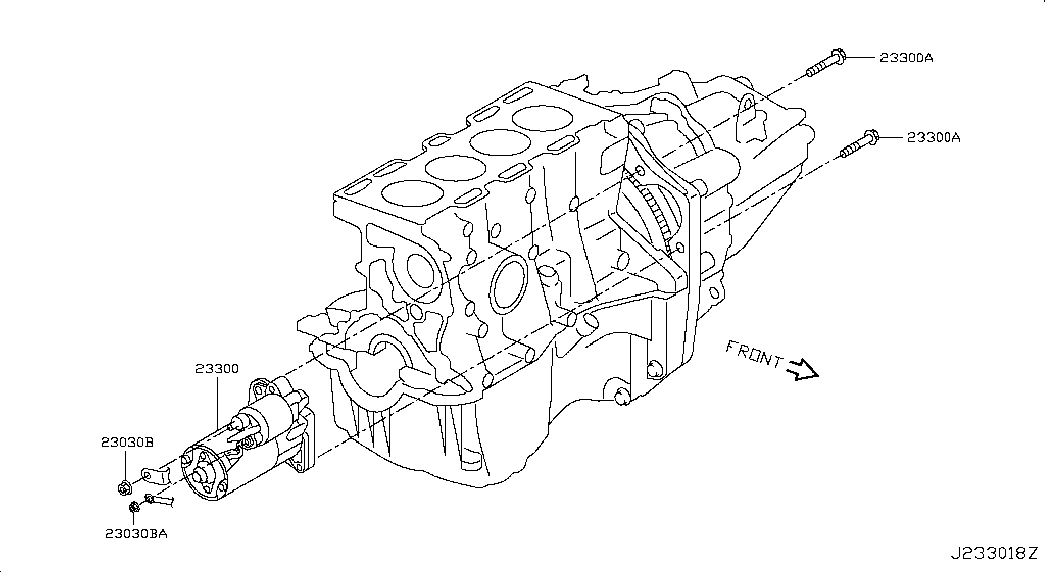 NISSAN 23300-00Q2C - Motorino d'avviamento autozon.pro