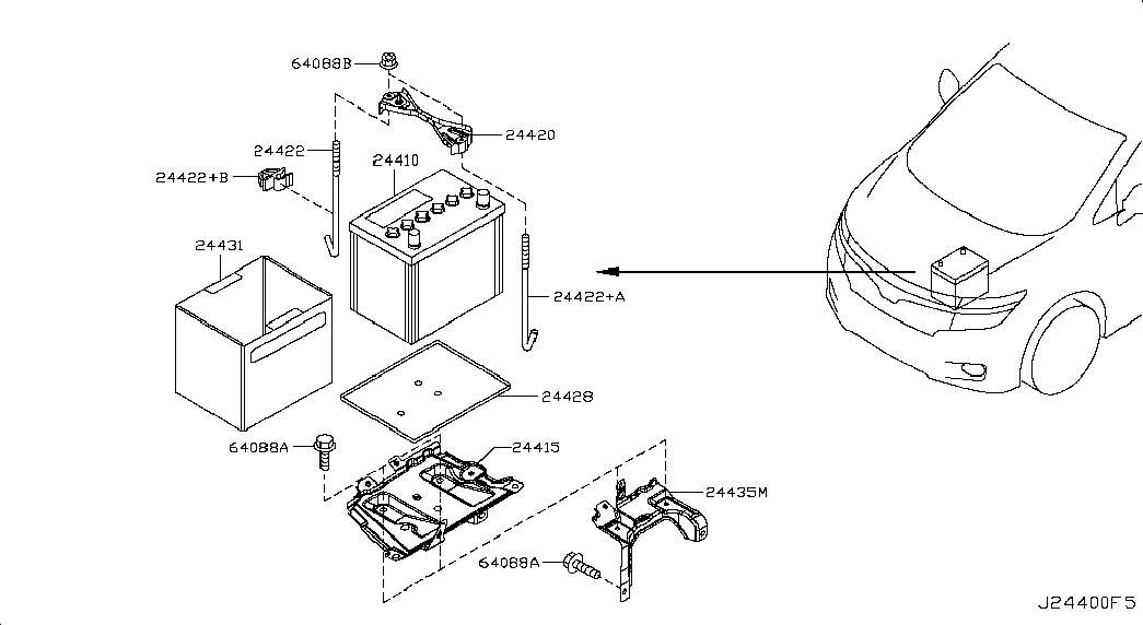 Infiniti 244101MA1A - Batteria avviamento autozon.pro