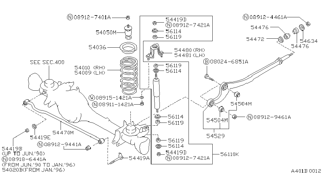 NISSAN 56110-22J25 - Ammortizzatore autozon.pro