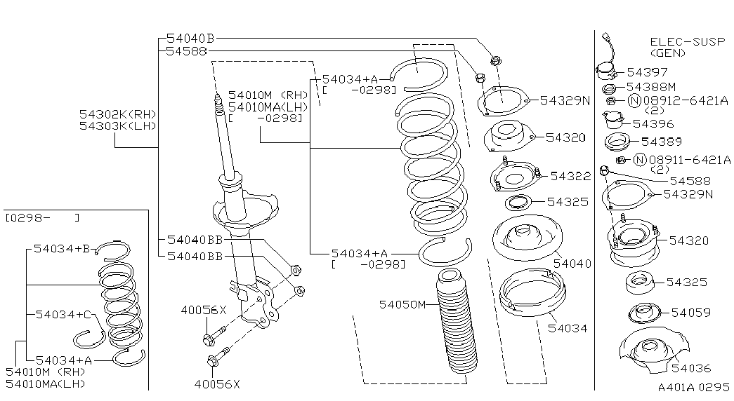 NISSAN 54325-31U00 - Supporto ammortizzatore a molla autozon.pro