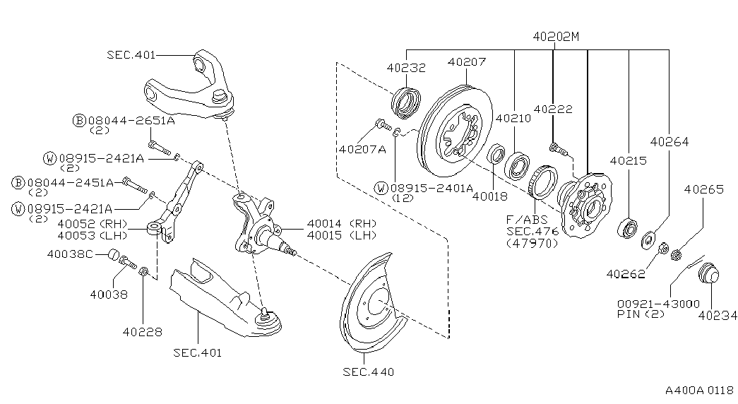 NISSAN 0092143000 - Kit cuscinetto ruota autozon.pro