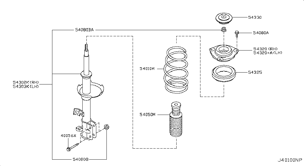 NISSAN E4303-EE90A- - Ammortizzatore autozon.pro