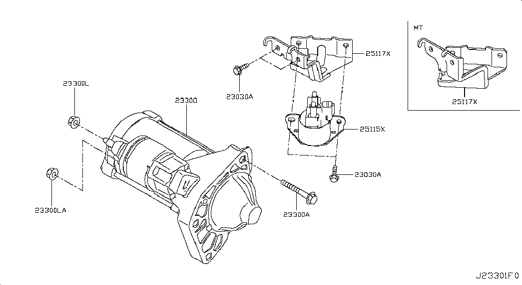 NISSAN 23300-00Q2M - Motorino d'avviamento autozon.pro