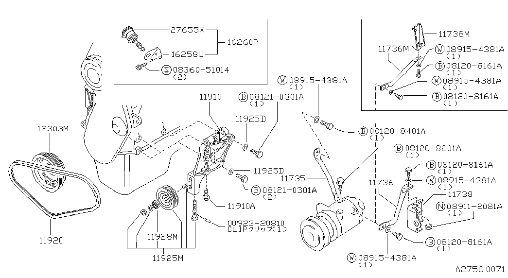 Infiniti 11920-21M00 - Cinghia trapezoidale autozon.pro