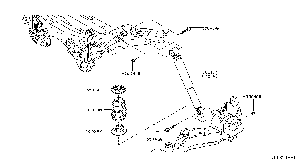 NISSAN E62104MS0A - Ammortizzatore autozon.pro