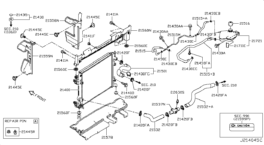 NISSAN 21430-C992D - Tappo, radiatore autozon.pro