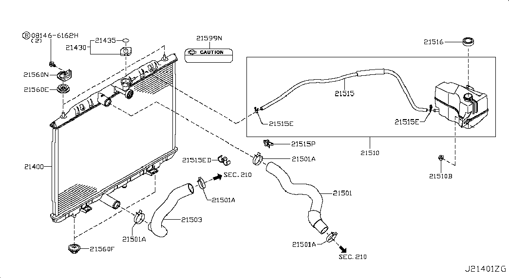 Infiniti 214307995A - Tappo, radiatore autozon.pro