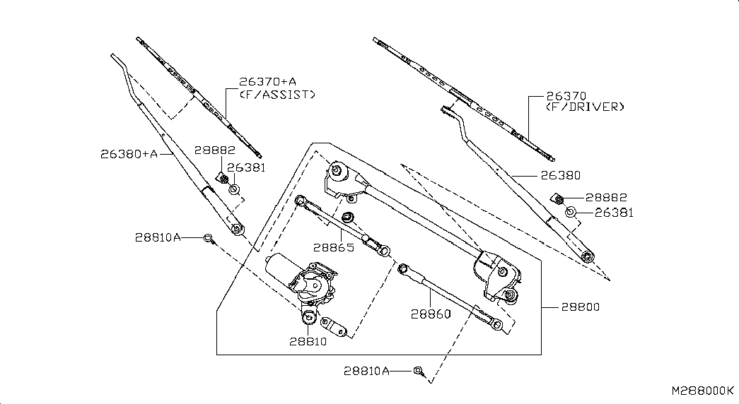 NISSAN 28890EB410 - Spazzola tergi autozon.pro