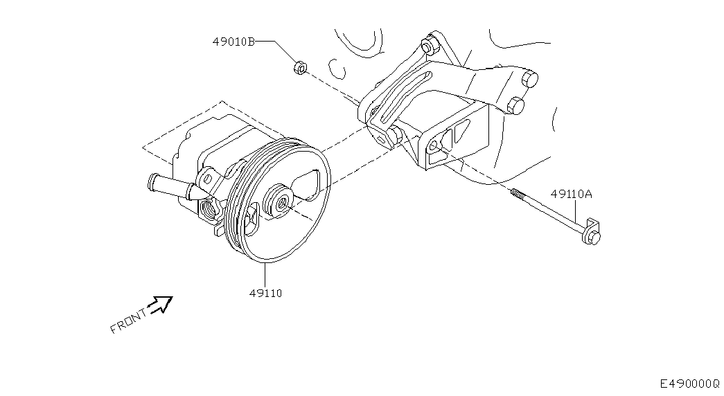 NISSAN 49110-BA00A - Pompa idraulica, Sterzo autozon.pro