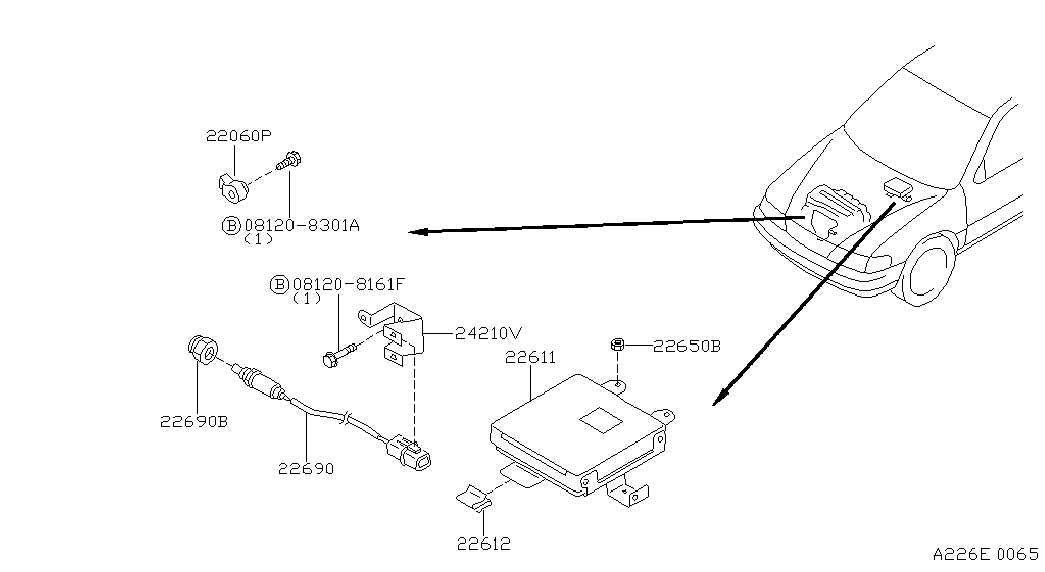 NISSAN 226901N400 - Sonda lambda autozon.pro