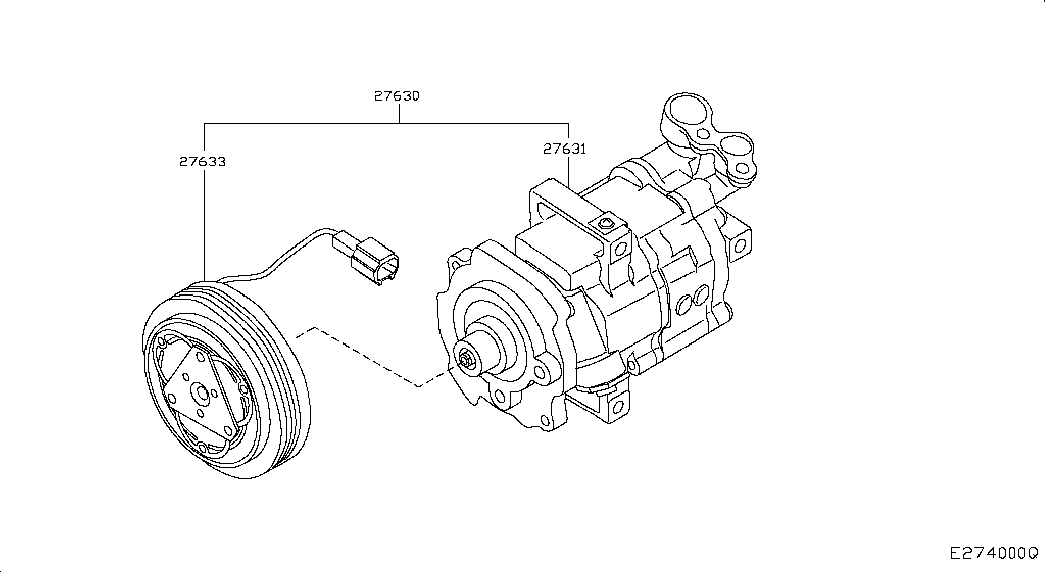 NISSAN 92600-JD000 - Compressore, Climatizzatore autozon.pro