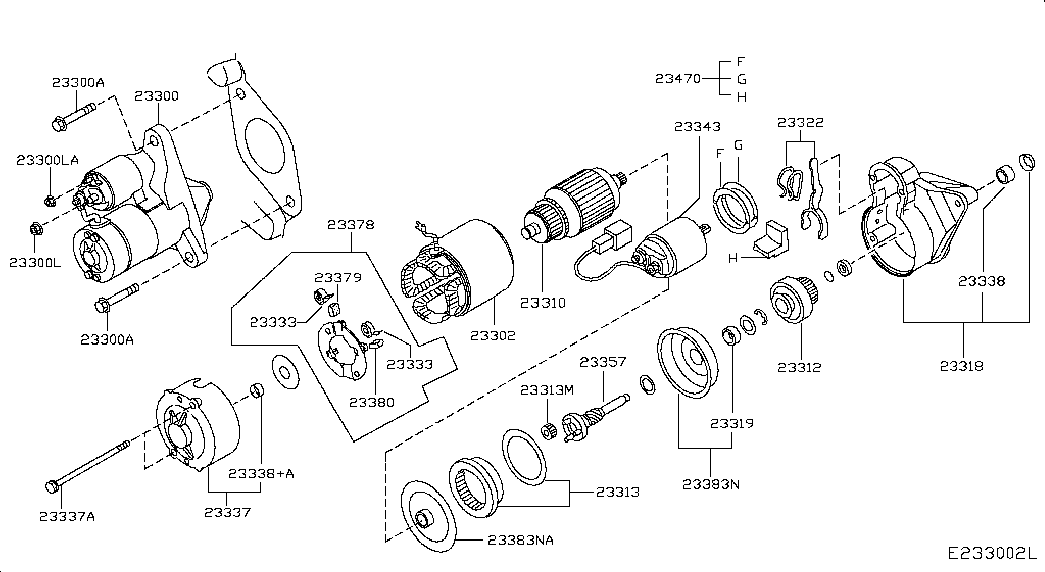 NISSAN 23300EN20D - Motorino d'avviamento autozon.pro