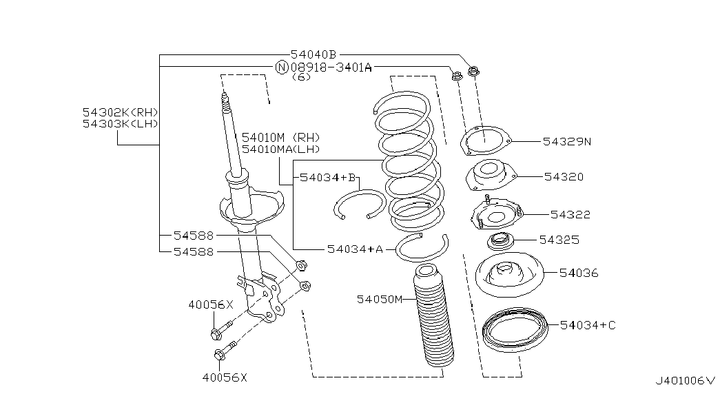 NISSAN 54302-2Y429 - Ammortizzatore autozon.pro