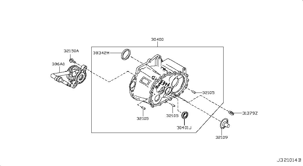 NISSAN 306A0-JA60B - Dispositivo disinnesto centrale, Frizione autozon.pro