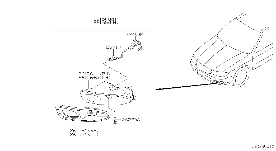 NISSAN 26293-89905 - Lampadina, Faro di svolta autozon.pro