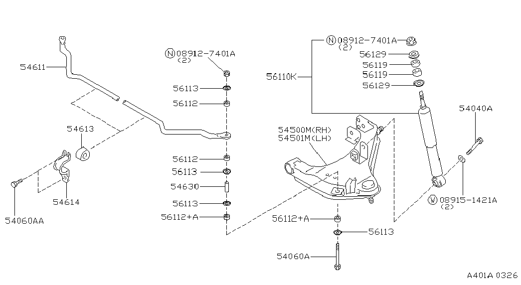 NISSAN 54618-02E00 - Asta / Puntone, Stabilizzatore autozon.pro