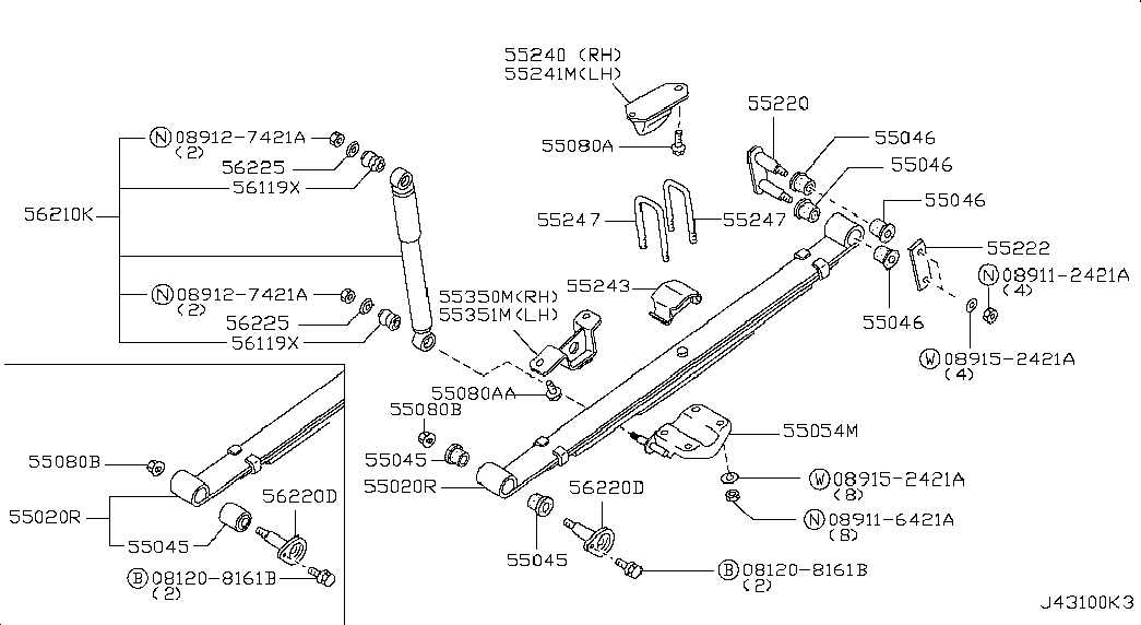 NISSAN 56200-35G26- - Ammortizzatore autozon.pro