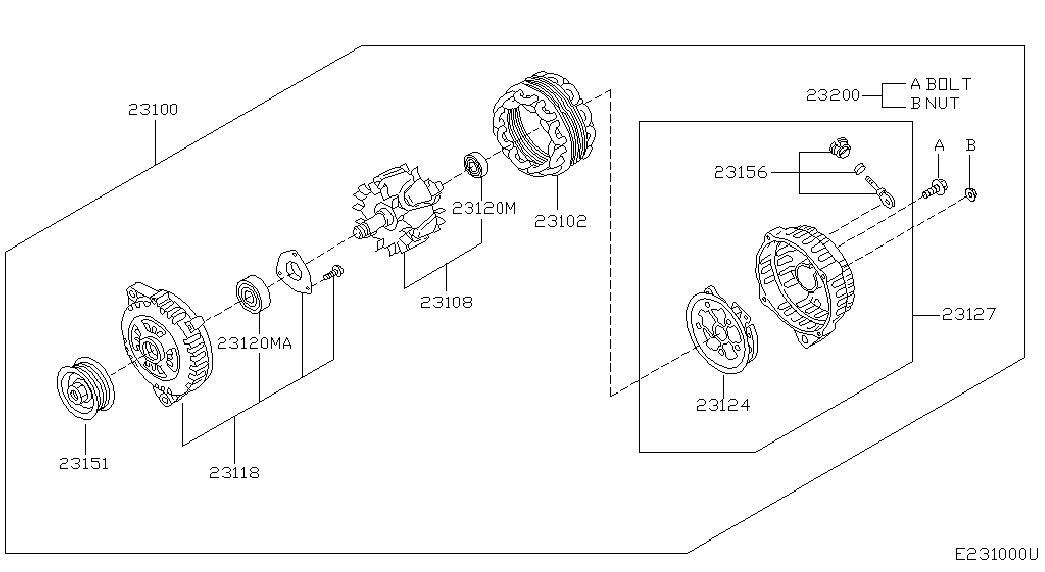 NISSAN 23120-0M005 - Puleggia cinghia, Alternatore autozon.pro