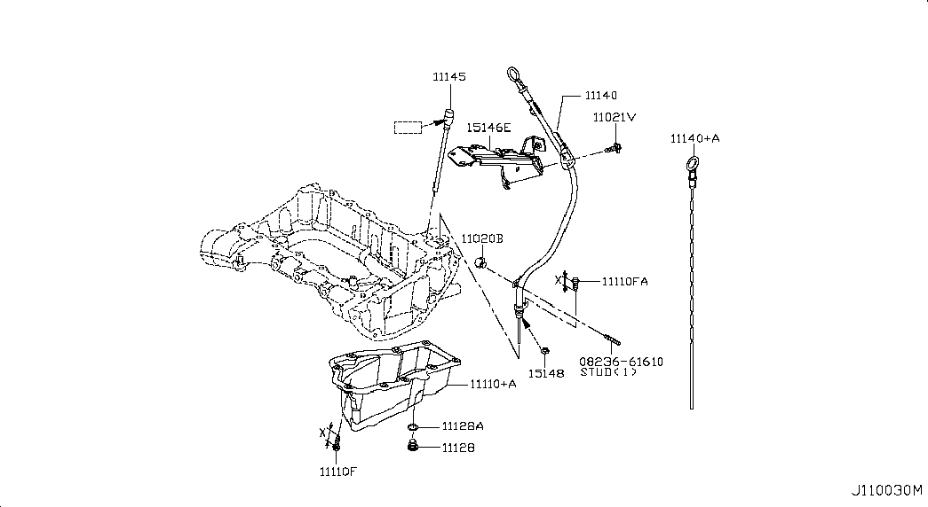 NISSAN 1112800Q0B - Vite di chiusura, vaschetta dell'olio autozon.pro