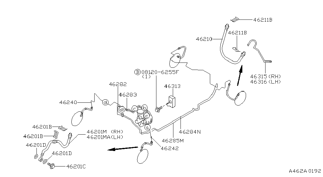 NISSAN 46214 01A11 - Flessibile del freno autozon.pro