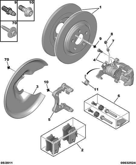 CITROËN 4252 32 - Kit pastiglie freno, Freno a disco autozon.pro