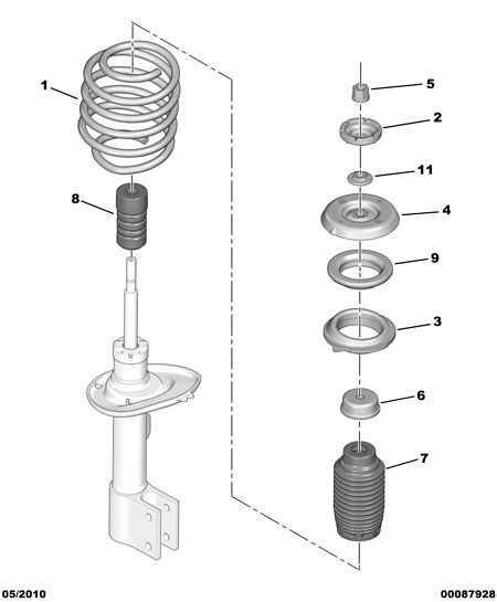 CITROËN 5038 H3 - Supporto ammortizzatore a molla autozon.pro