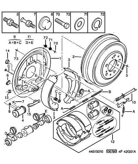 PEUGEOT 4449 64 - Kit riparazione, Cilindretto freno autozon.pro