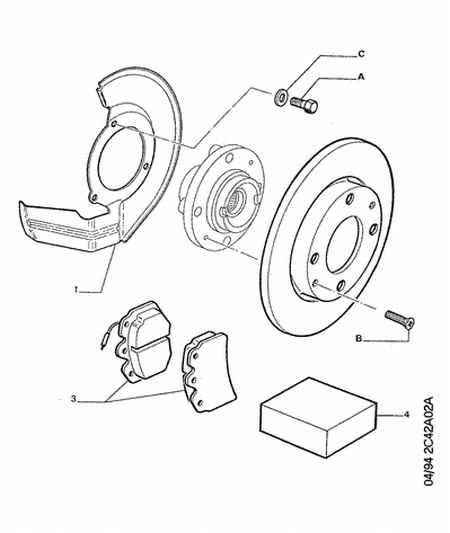 PEUGEOT 4252-82 - Kit pastiglie freno, Freno a disco autozon.pro