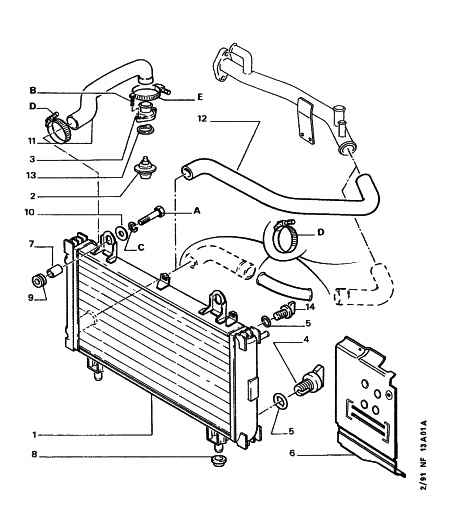 CITROËN/PEUGEOT 1300 G0 - Radiatore, Raffreddamento motore autozon.pro